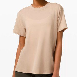 Lululemon 12 All Yours Short Sleeve T-Shirt - Cafe Au Lait Tan Nude